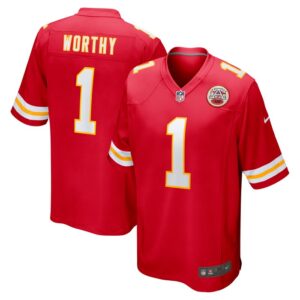Xavier Worthy Kansas City Chiefs Nike 2024 NFL Draft First Round Pick Player Game Jersey - Red- 49Native