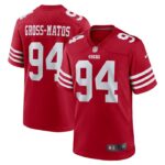 Yetur Gross-Matos San Francisco 49ers Nike Team Game Jersey -  Scarlet- 49Native