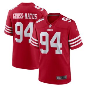 Yetur Gross-Matos San Francisco 49ers Nike Team Game Jersey -  Scarlet- 49Native