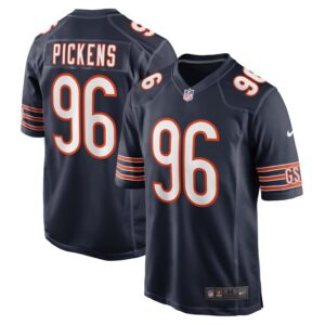 Zacch Pickens Chicago Bears Nike Team Game Jersey - Navy- 49Native