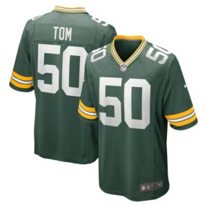 Zach Tom Green Bay Packers Nike Game Player Jersey - Green- 49Native