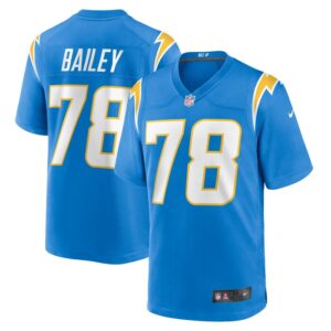 Zack Bailey Los Angeles Chargers Nike Player Game Jersey - Powder Blue- 49Native