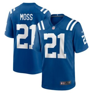 Zack Moss Indianapolis Colts Nike Game Player Jersey - Royal- 49Native