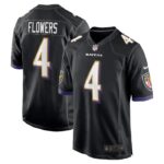 Zay Flowers Baltimore Ravens Nike Team Game Jersey - Black- 49Native