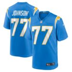Zion Johnson Los Angeles Chargers Nike Player Game Jersey - Powder Blue- 49Native
