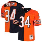 Walter Payton Chicago Bears Mitchell & Ness 1985 Split Legacy Replica Jersey - Navy/Orange- 49Native