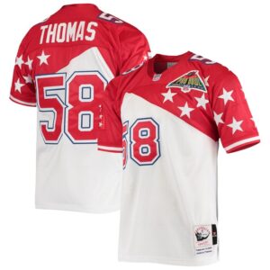 Derrick Thomas AFC Mitchell & Ness 1995 Pro Bowl Authentic Jersey - White/Red- 49Native