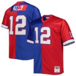 Jim Kelly Buffalo Bills Mitchell & Ness Big & Tall Split Legacy Retired Player Replica Jersey - Royal/Red- 49Native