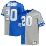 Barry Sanders Detroit Lions Mitchell & Ness Big & Tall Split Legacy Retired Player Replica Jersey - Blue/Silver- 49Native