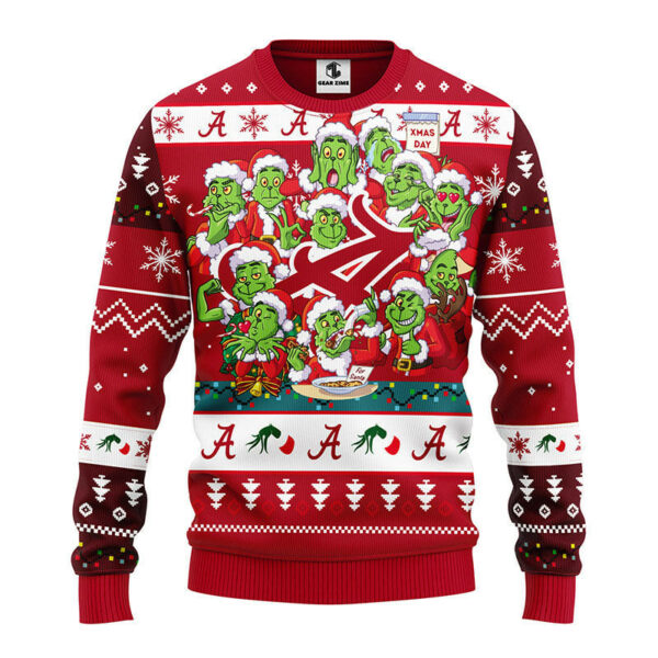 Alabama Crimson Tide 12 Grinch Xmas Day Ugly Christmas Sweater Grinch Christmas Sweater NFL Ugly Sweater 1.jpeg