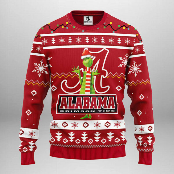 Alabama Crimson Tide Funny Grinch Ugly Christmas Sweater Grinch Xmas Sweater NFL Ugly Sweater 1.jpeg