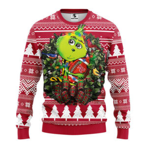 Alabama Crimson Tide Grinch Hug Ugly Christmas Sweater Grinch Xmas Sweater NFL Ugly Sweater 1.jpeg