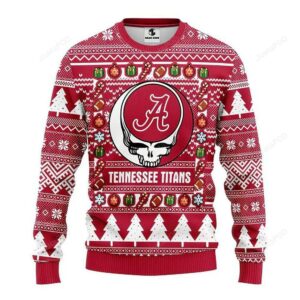 Alabama Crimson Tide Tenessee Titans Ugly Christmas Sweater