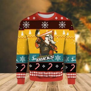 Anaheim Ducks Bardown Reverse Ugly Christmas Sweater