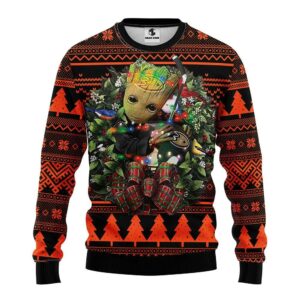 Anaheim Ducks Groot Hug Ugly Christmas Sweater