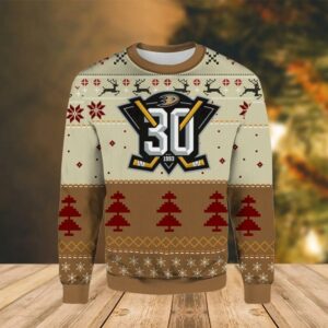 Anaheim Ducks Logo Ugly Christmas Sweater