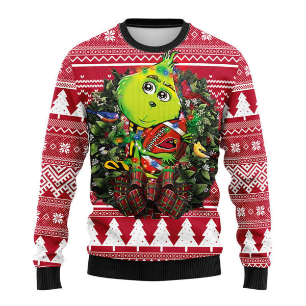 Arizona Cardinals Grinch Hug Ugly Christmas Sweater Grinch Christmas Sweater NFL Ugly Sweater 1.jpeg