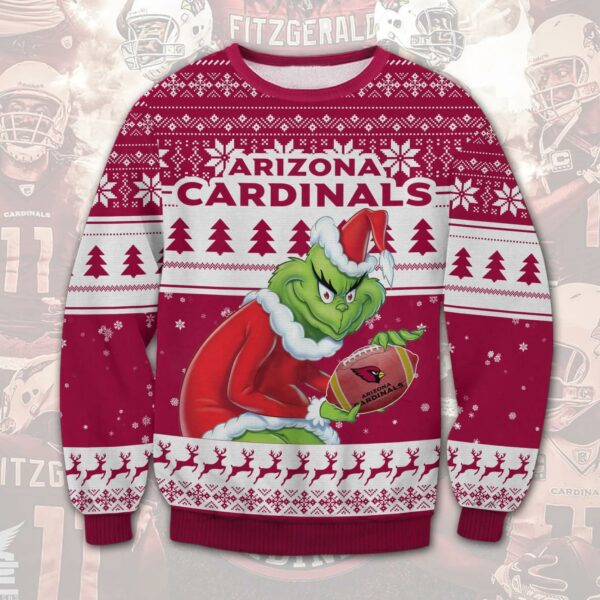 Arizona Cardinals Grinch Stolen Ugly Christmas Sweater