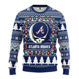 Atlanta Braves Grateful Dead Ugly Christmas Sweater