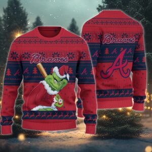 Atlanta Braves Grinch Stolen Ugly Christmas Sweater