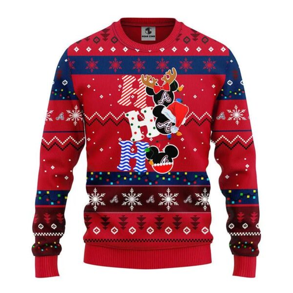 Atlanta Braves Hohoho Ugly Christmas Sweater