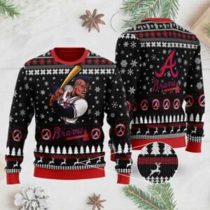 Atlanta Braves Mascot Ugly Christmas Sweater