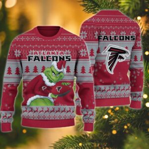 Atlanta Falcons Grinch Stolen Ugly Christmas Sweater