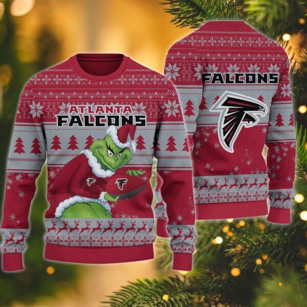 Atlanta Falcons Grinch Stolen Ugly Christmas Sweater