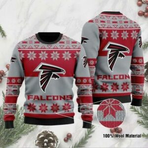 Atlanta Falcons Logo Ugly Christmas Sweater