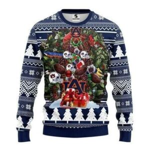 Auburn Tigers Christmas Tree Ugly Christmas Sweater