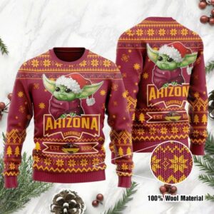 Baby Yoda Arizona Cardinals Est 1898 Ugly Christmas Sweater