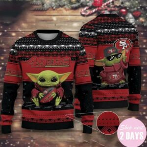 Baby Yoda San Francisco 49Ers Ugly Christmas Sweater