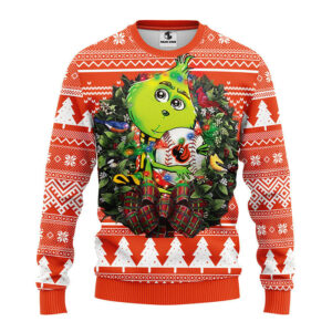 Baltimore Orioles Grinch Hug Ugly Christmas Sweater Grinch Xmas Sweater NFL Ugly Sweater 1.jpeg