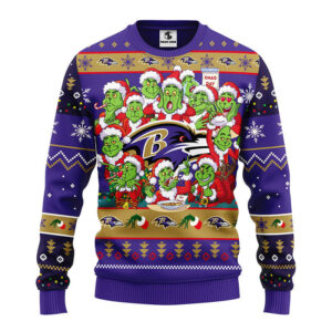 Baltimore Ravens 12 Grinch Xmas Day Ugly Christmas Sweater Grinch Xmas Sweater NFL Ugly Sweater 1.jpeg