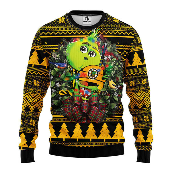 Boston Bruins Grinch Hug Ugly Christmas Sweater Grinch Xmas Sweater NFL Ugly Sweater 1.jpeg