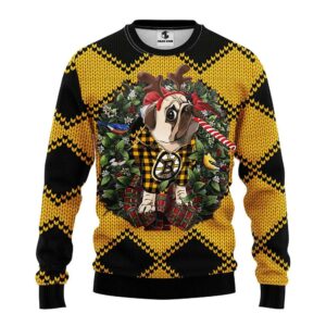 Boston Bruins Pub Dog Ugly Christmas Sweater