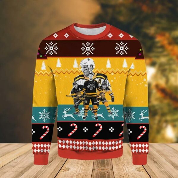 Boston Bruins Tower Team Ugly Christmas Sweater