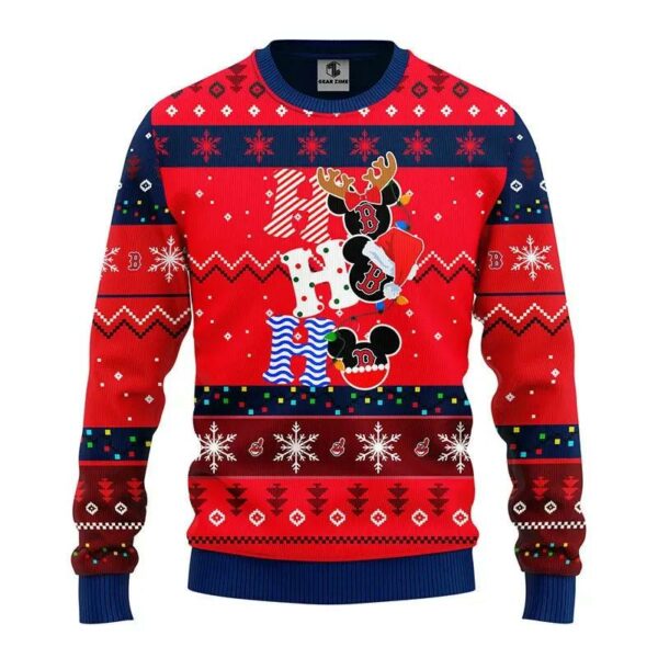 Boston Red Sox Hohoho Ugly Christmas Sweater