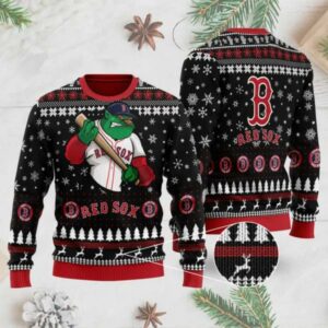 Boston Red Sox Mascot Ugly Christmas Sweater