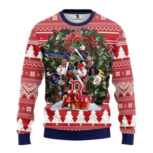 Boston Red Sox Tree Christmas Ugly Sweater