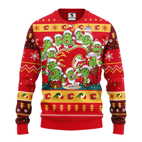 Calgary Flames 12 Grinch Xmas Day Ugly Christmas Sweater Grinch Xmas Sweater 1.jpeg