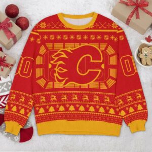 Calgary Flames NHL Custom Ugly Christmas Sweater