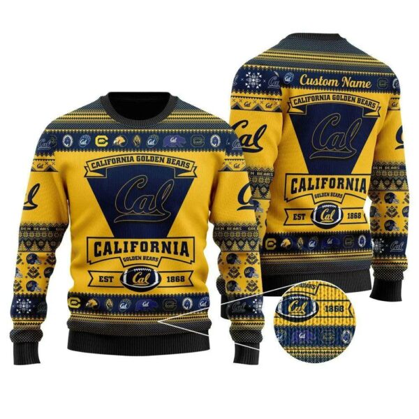 California Golden Bears Football Team Ugly Christmas Sweater