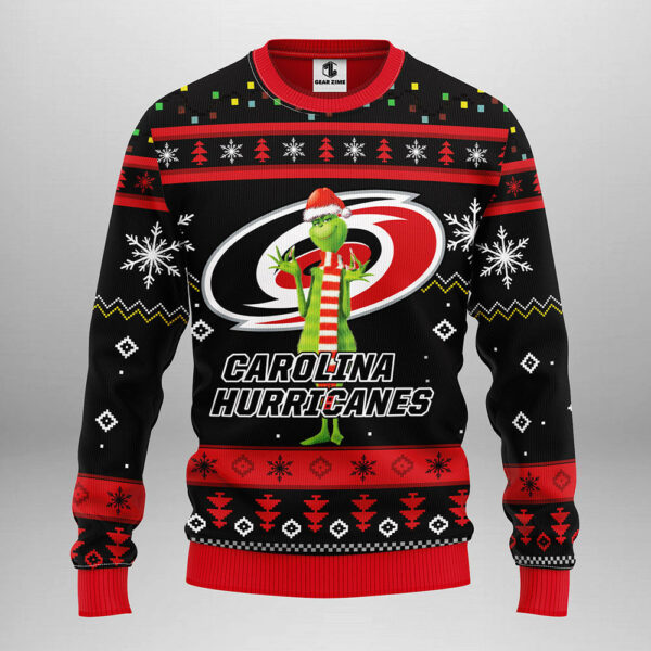 Carolina Hurricanes Funny Grinch Ugly Christmas Sweater Grinch Xmas Sweater 1.jpeg