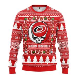 Carolina Hurricanes Grateful Dead Ugly Christmas Sweater