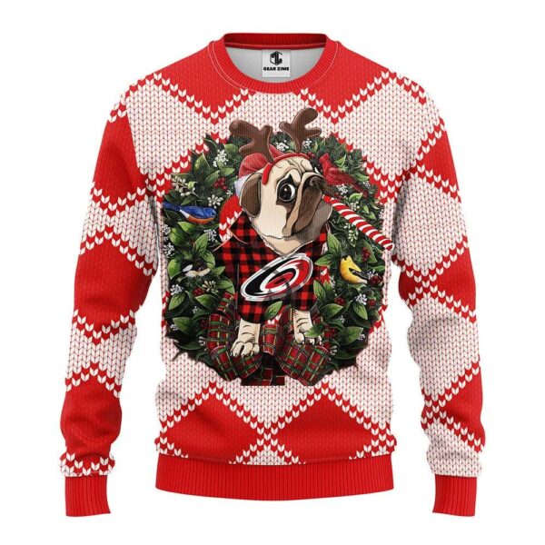 Carolina Hurricanes Pub Dog Ugly Christmas Sweater