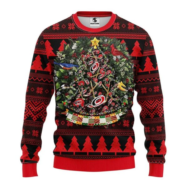 Carolina Hurricanes Tree Ball Ugly Christmas Sweater