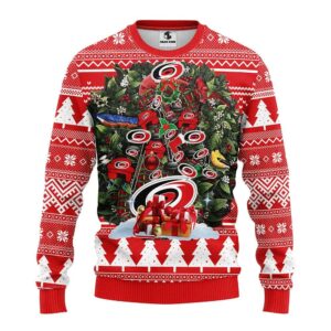 Carolina Hurricanes Tree Christmas Ugly Sweater