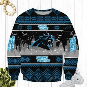 Carolina Panthers Big Logo Ugly Christmas Sweater