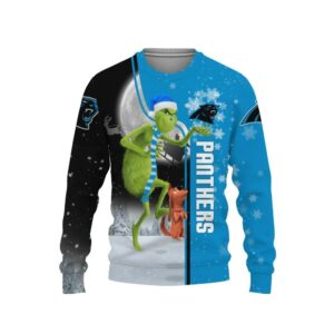 Carolina Panthers Grinch & Scooby–Doo Ugly Christmas Sweater